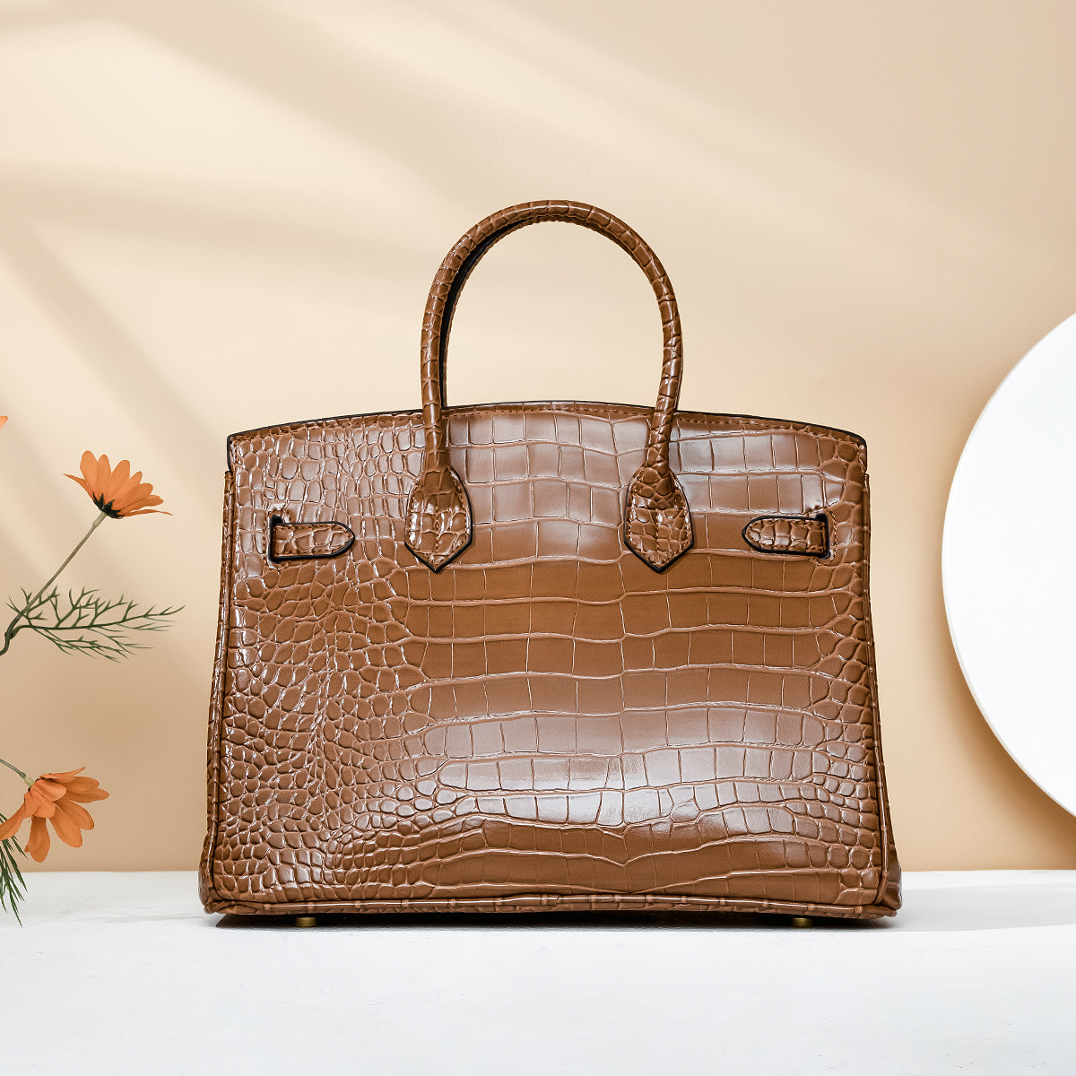 Bella-Brown Leather Purse