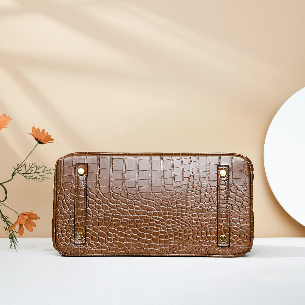 Bella-Brown Leather Purse