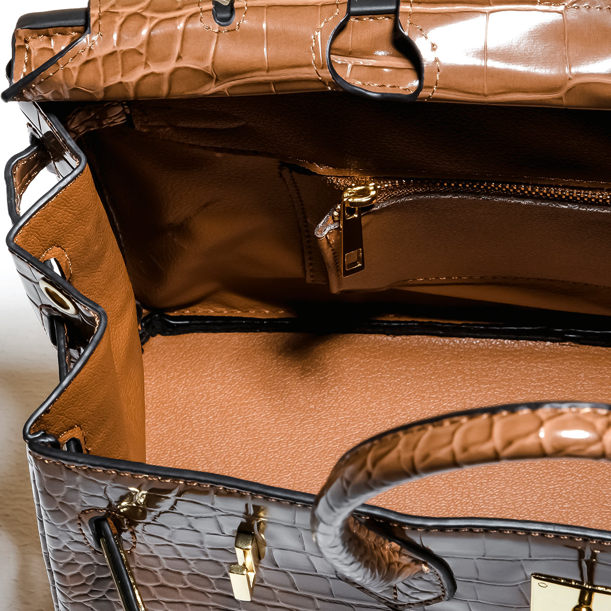 Bella-Brown Leather Purse